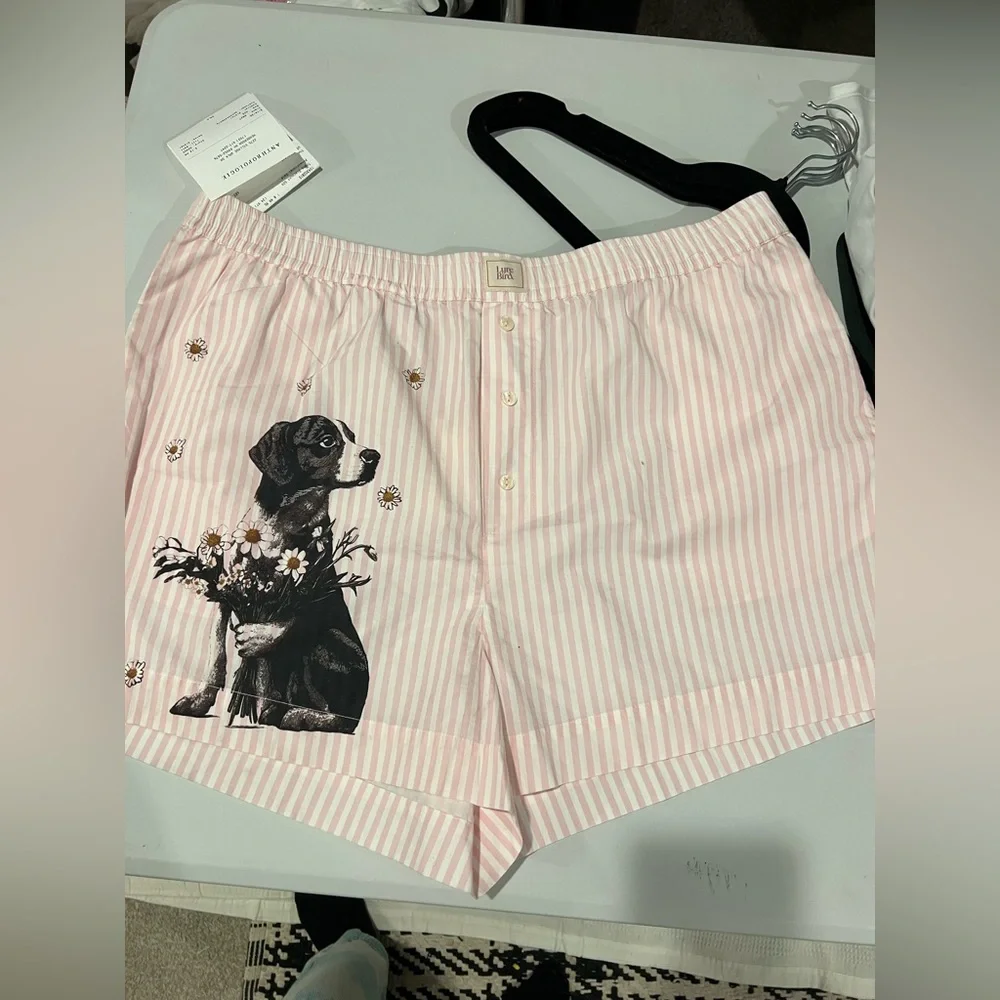 Anthropologie The Wren Boxer Shorts, Dog Edition NWT